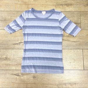 LulaRoe striped short sleeve shirt